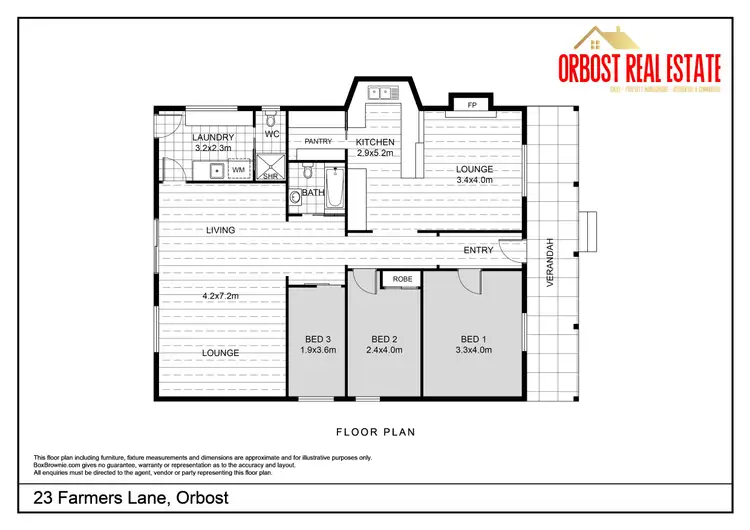 Floorplan of Homely house listing, 23 FARMERS LANE, Orbost VIC 3888