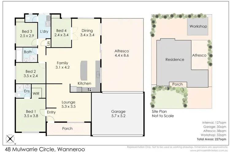Floorplan of Homely house listing, 48 Mulwarrie Circle, Wanneroo WA 6065