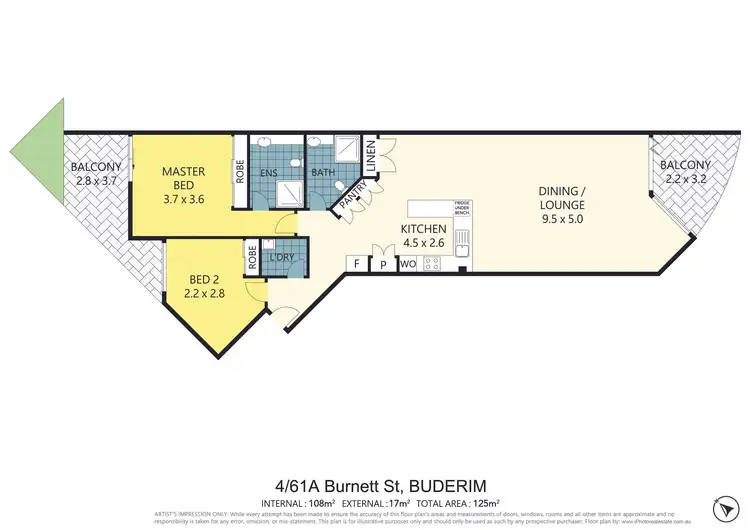 Floorplan of Homely unit listing, 4/61A Burnett Street, Buderim QLD 4556