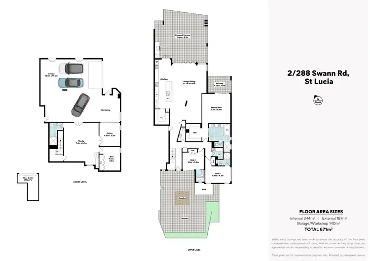 Floorplan of Homely apartment listing, 2/288-294 Swann Road, St Lucia QLD 4067