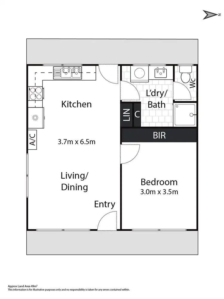 Floorplan of Homely unit listing, 1/48 Clonard Avenue, Geelong West VIC 3218