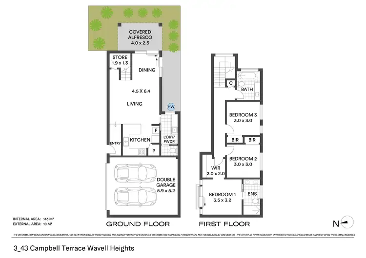 Floorplan of Homely townhouse listing, 3/43 Campbell Terrace, Wavell Heights QLD 4012