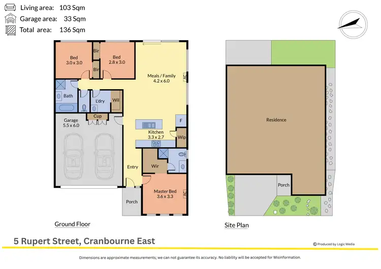 Floorplan of Homely house listing, 5 Rupert Street, Cranbourne East VIC 3977
