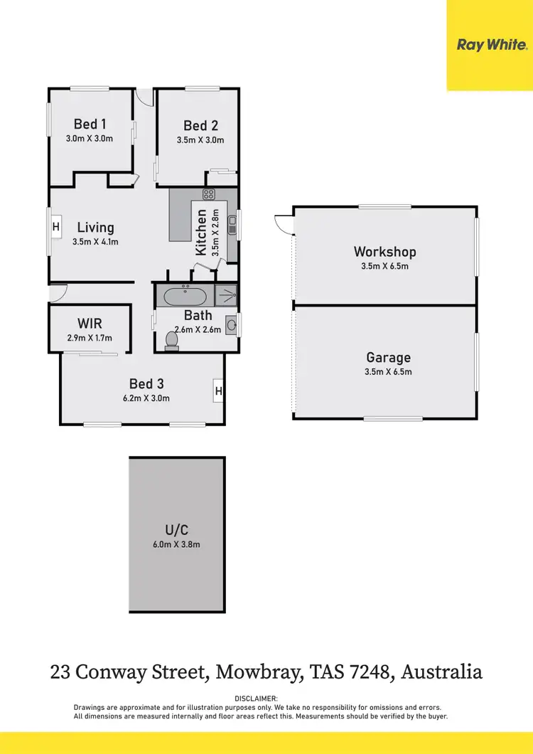 Floorplan of Homely house listing, 23 Conway Street, Mowbray TAS 7248