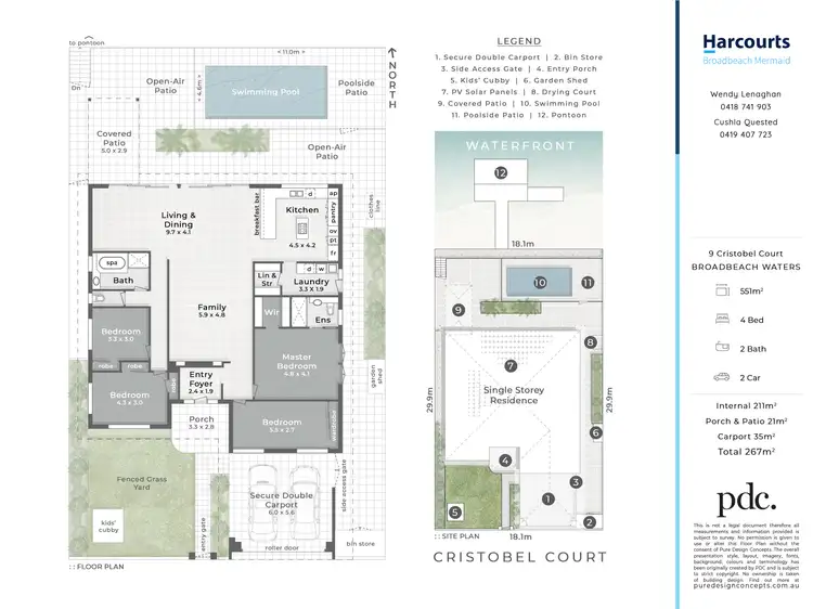 Floorplan of Homely house listing, 9 Cristobel Court, Broadbeach Waters QLD 4218