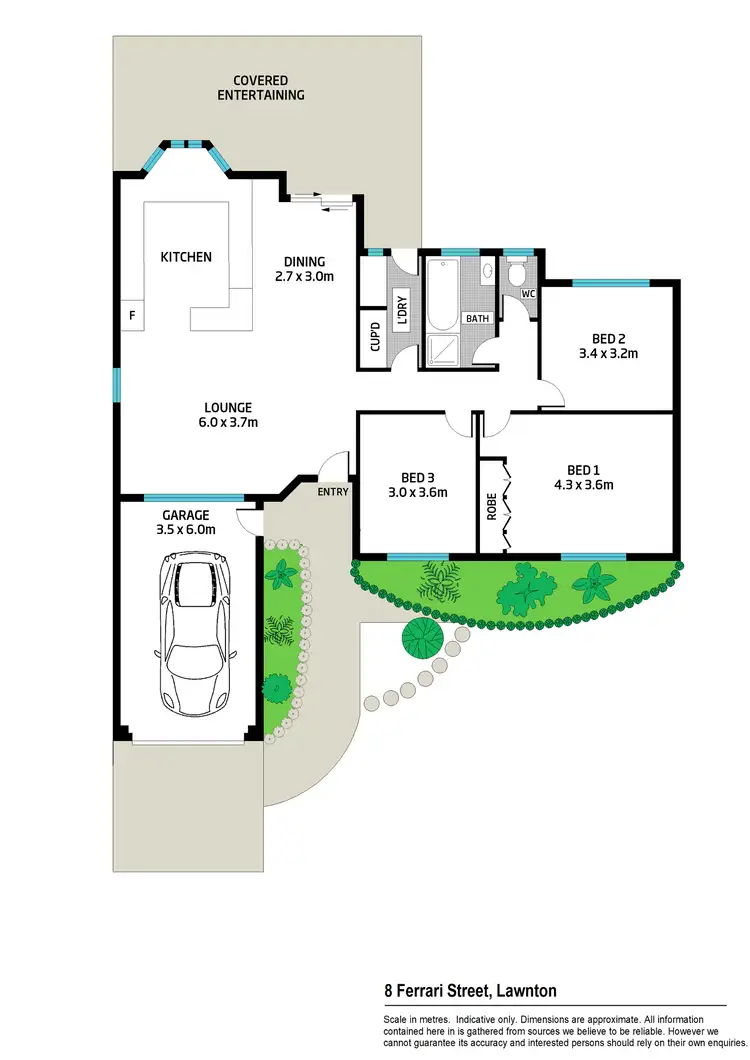 Floorplan of Homely house listing, 8 Ferrari Street, Lawnton QLD 4501