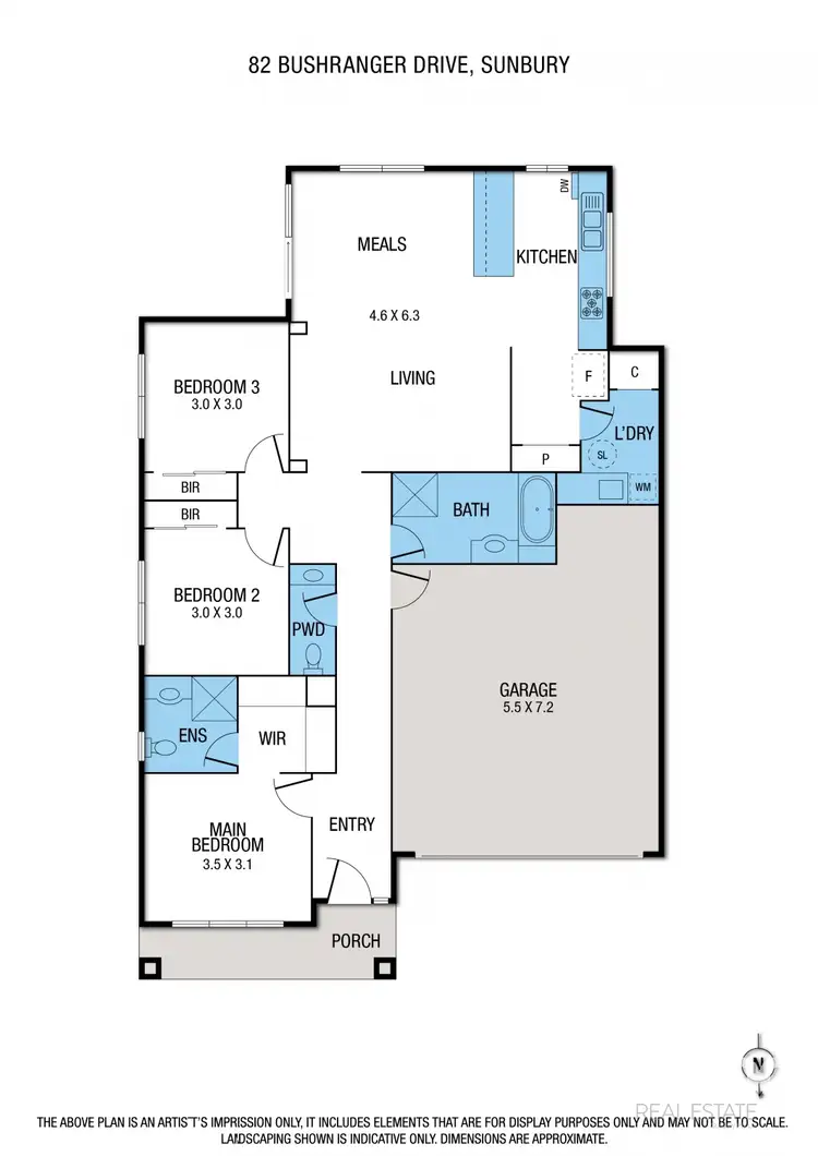 Floorplan of Homely house listing, 82 Bushranger Drive, Sunbury VIC 3429