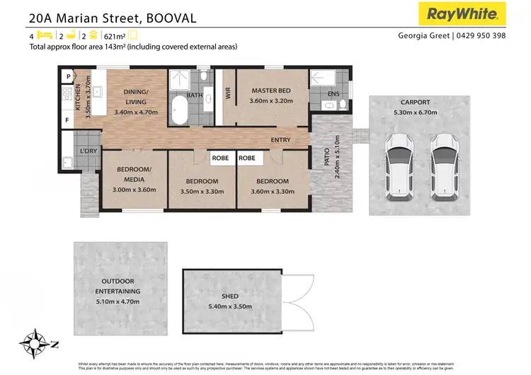 Floorplan of Homely house listing, 20A Marian Street, Booval QLD 4304
