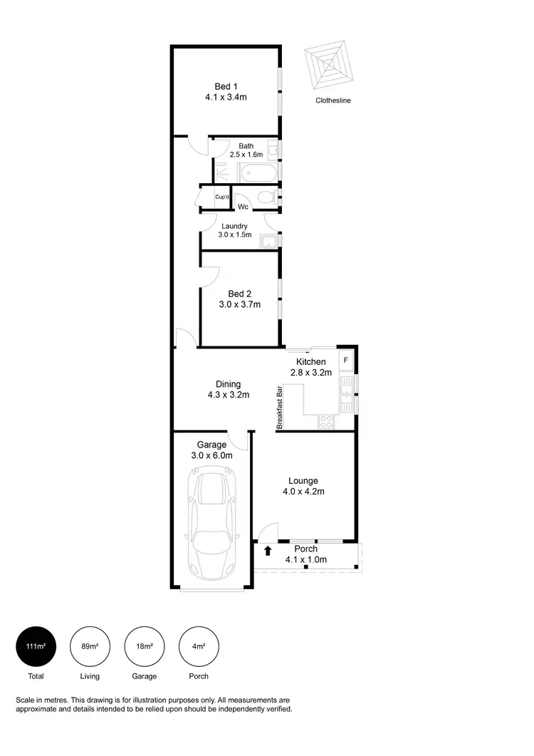 Floorplan of Homely house listing, 4B Charlotte Drive, Paralowie SA 5108