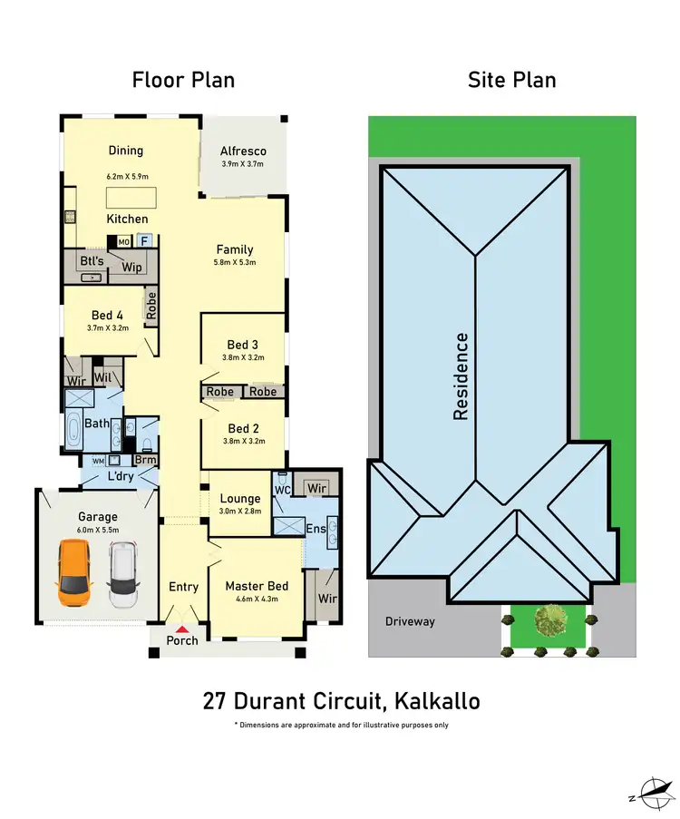 Floorplan of Homely house listing, 27 Durant Circuit, Kalkallo VIC 3064