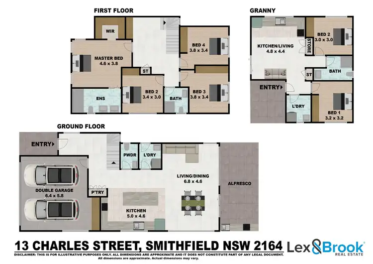 Floorplan of Homely house listing, 13A & 13C Charles St, Smithfield NSW 2164