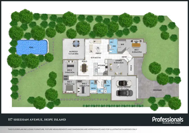 Floorplan of Homely house listing, 117 Sheehan Avenue, Hope Island QLD 4212