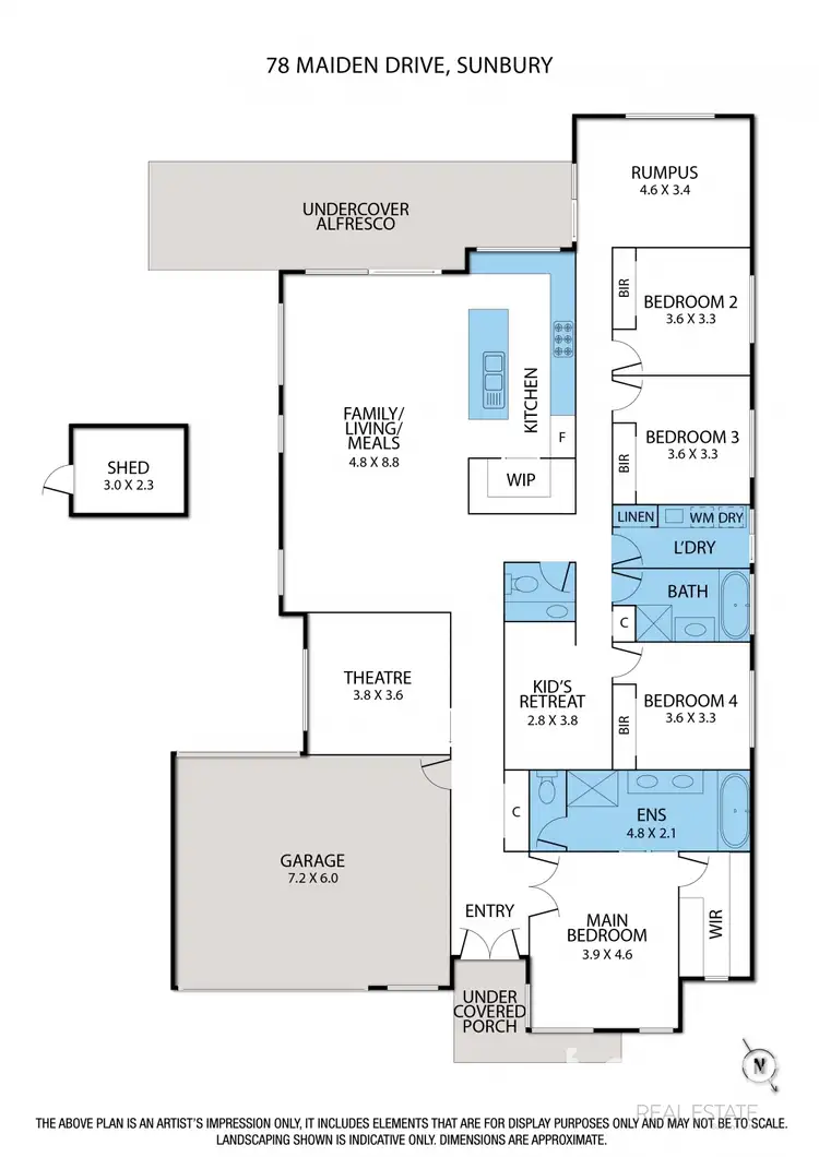 Floorplan of Homely house listing, 78 Maiden Drive, Sunbury VIC 3429