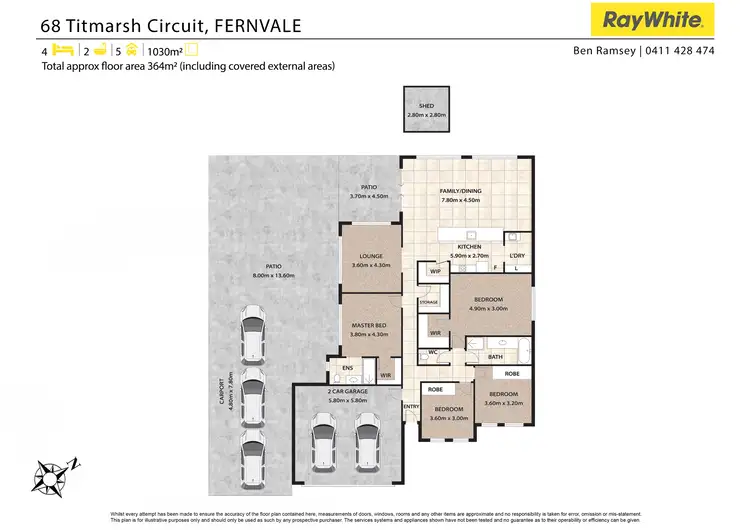 Floorplan of Homely house listing, 68 Titmarsh Circuit, Fernvale QLD 4306