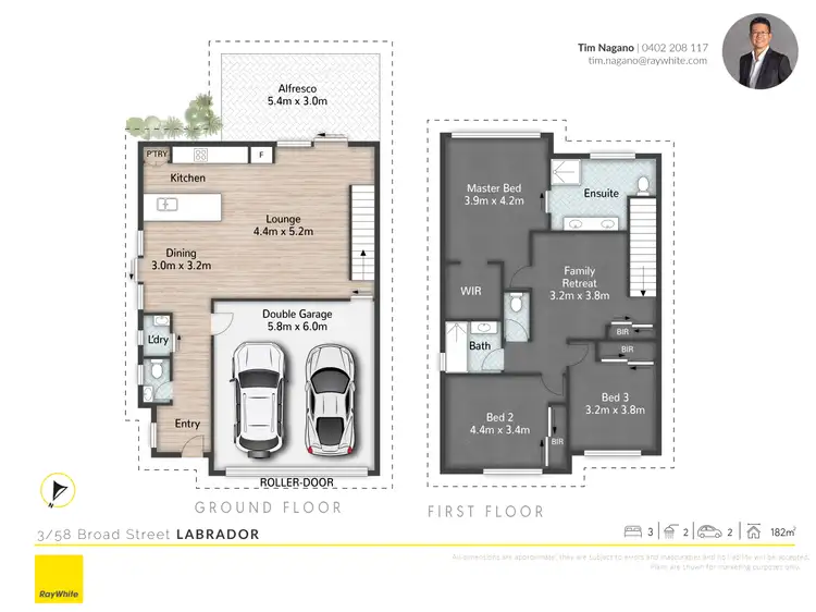 Floorplan of Homely townhouse listing, 3/58 Broad Street, Labrador QLD 4215