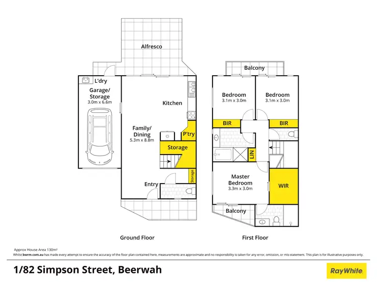 Floorplan of Homely apartment listing, 1/82 Simpson Street, Beerwah QLD 4519