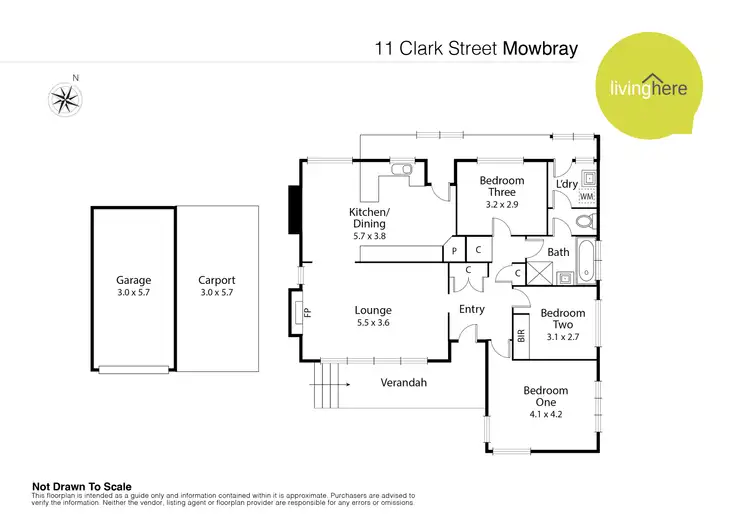 Floorplan of Homely house listing, 11 Clark Street, Mowbray TAS 7248