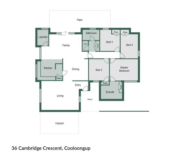 Floorplan of Homely house listing, 36 Cambridge Crescent, Cooloongup WA 6168