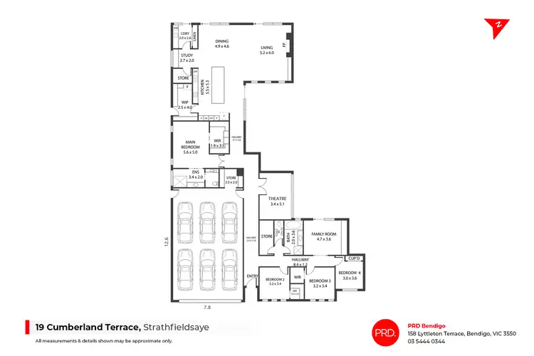 Floorplan of Homely house listing, 19 Cumberland Terrace, Strathfieldsaye VIC 3551