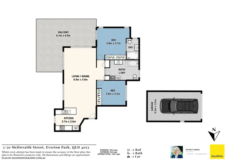 Floorplan of Homely unit listing, 3/30 Mcilwraith Street, Everton Park QLD 4053
