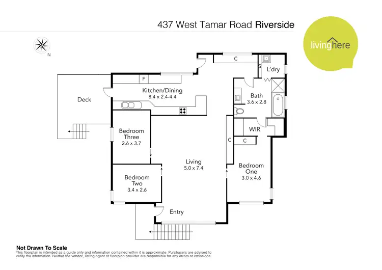 Floorplan of Homely house listing, 437 West Tamar Road, Riverside TAS 7250