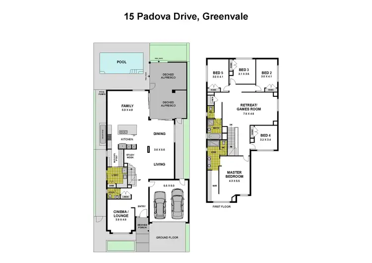 Floorplan of Homely house listing, 15 Padova Drive, Greenvale VIC 3059