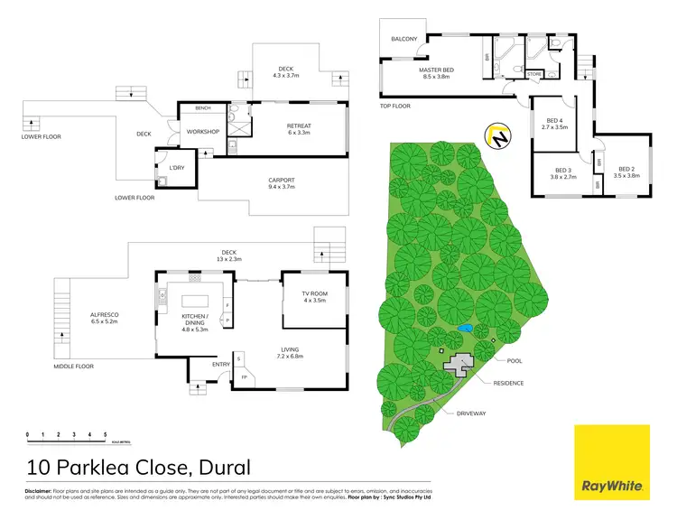 Floorplan of Homely house listing, 10 Parklea Close, Dural NSW 2158