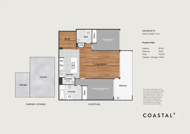 Floorplan of Homely apartment listing, 608/6 Aqua Street, Southport QLD 4215