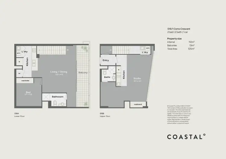 Floorplan of Homely apartment listing, 516/1 Como Crescent, Southport QLD 4215