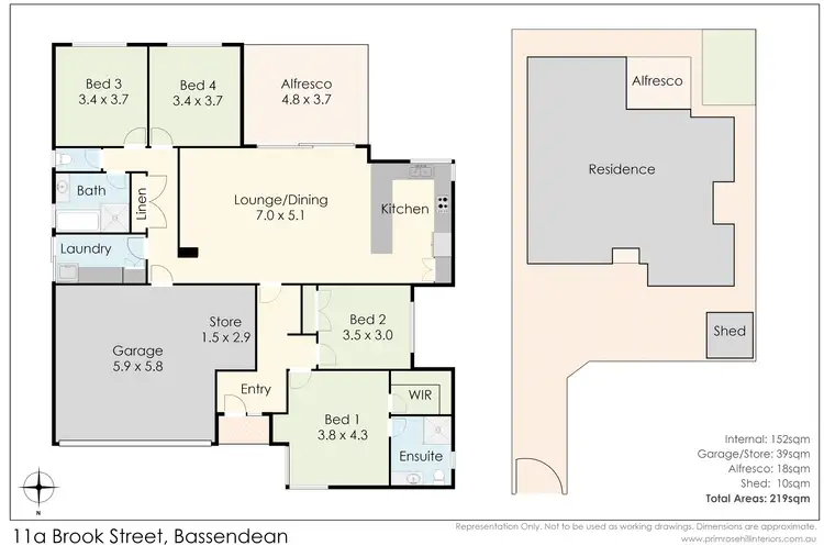 Floorplan of Homely house listing, 11A Brook Street, Bassendean WA 6054