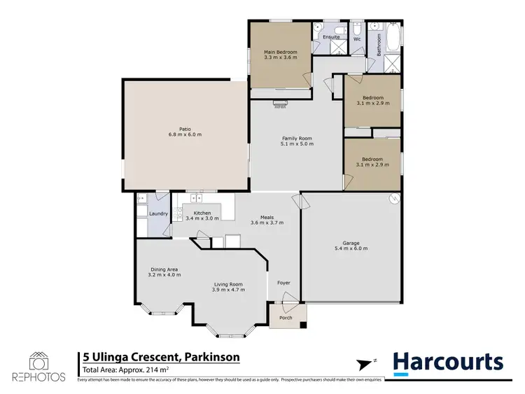 Floorplan of Homely house listing, 5 Ulinga Crescent, Parkinson QLD 4115