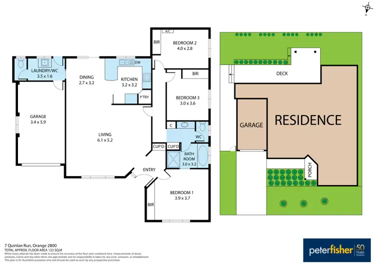 Floorplan of Homely house listing, 7 Quinlan Run, Orange NSW 2800