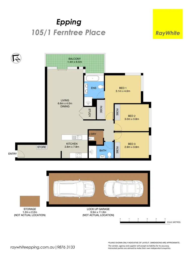 Floorplan of Homely apartment listing, 105/1 Ferntree Place, Epping NSW 2121