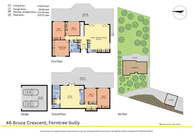 Floorplan of Homely house listing, 46 Bruce Crescent, Ferntree Gully VIC 3156
