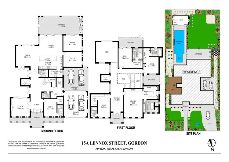Floorplan of Homely house listing, 15A Lennox Street, Gordon NSW 2072