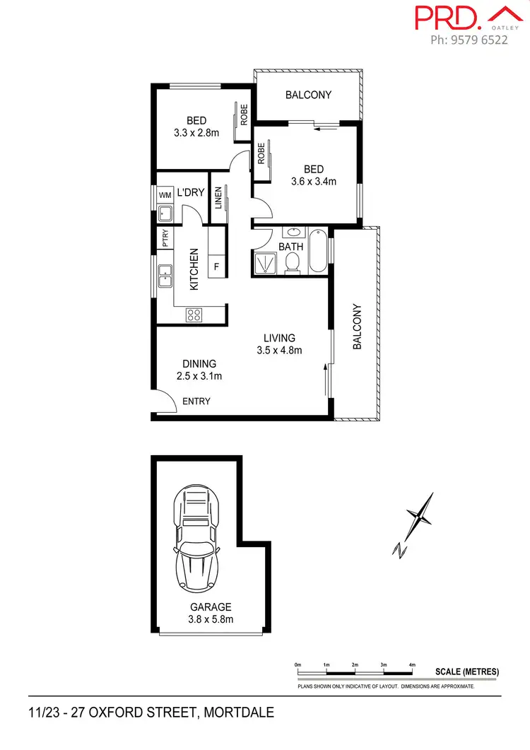 Floorplan of Homely unit listing, 11/23-27 Oxford Street, Mortdale NSW 2223