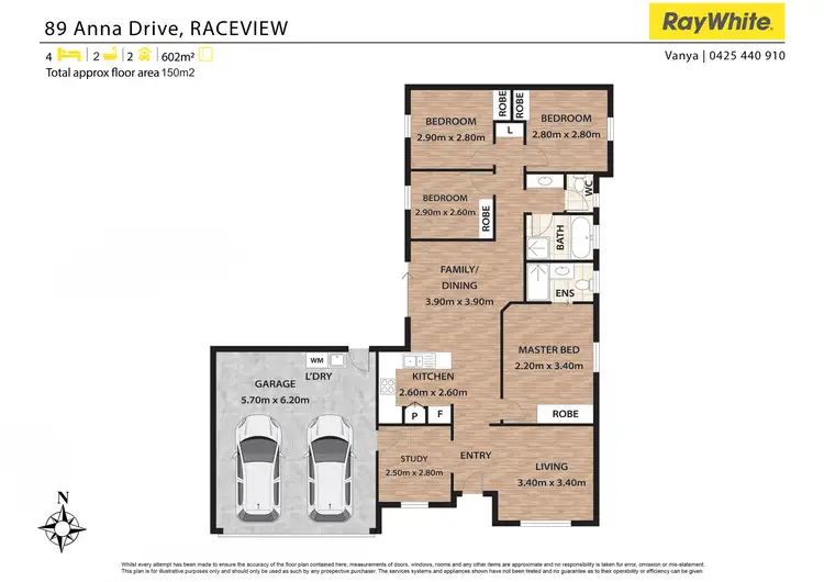 Floorplan of Homely house listing, 89 Anna Drive, Raceview QLD 4305