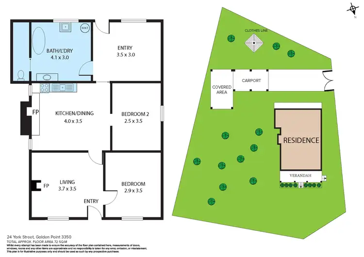 Floorplan of Homely house listing, 24 York Street, Golden Point VIC 3350