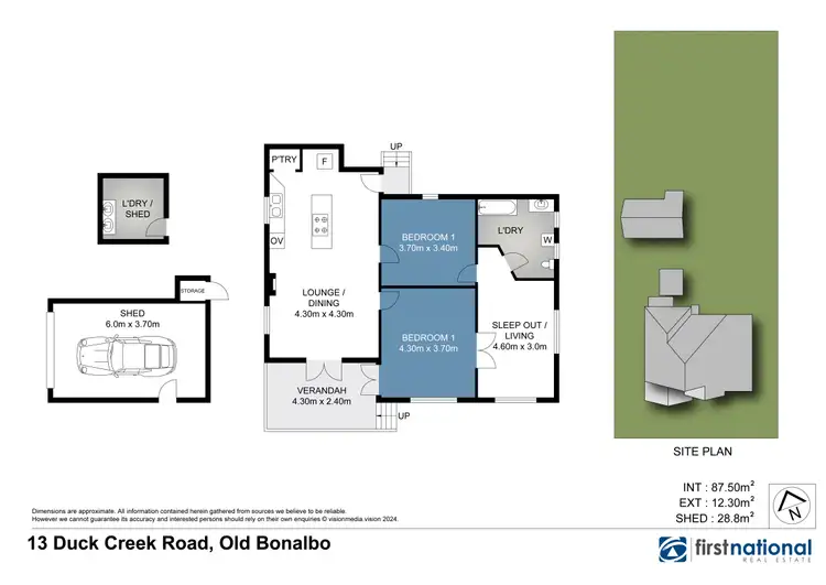 Floorplan of Homely house listing, 13 Duck Creek Road, Old Bonalbo NSW 2469