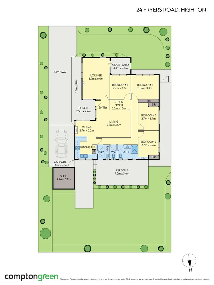 Floorplan of Homely house listing, 24 Fryers Road, Highton VIC 3216
