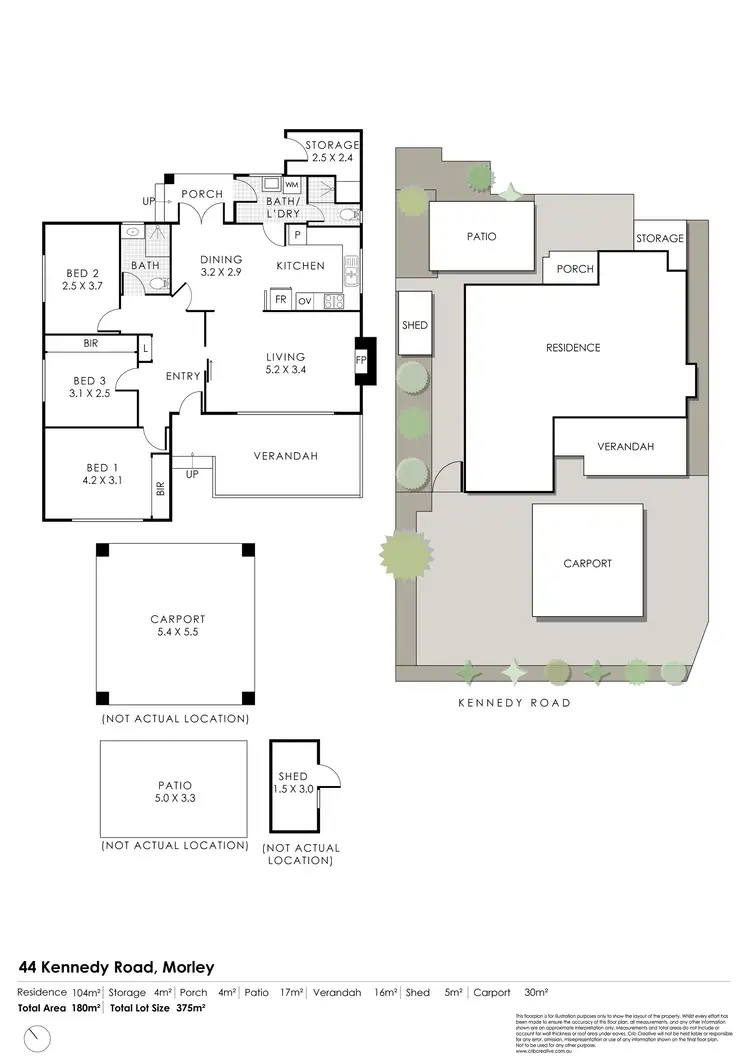 Floorplan of Homely house listing, 44 Kennedy Road, Morley WA 6062