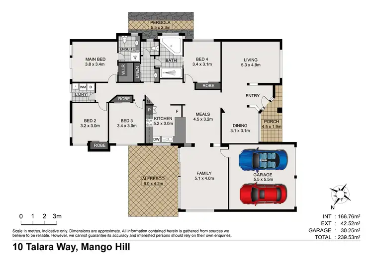 Floorplan of Homely house listing, 10 Talara Way, Mango Hill QLD 4509