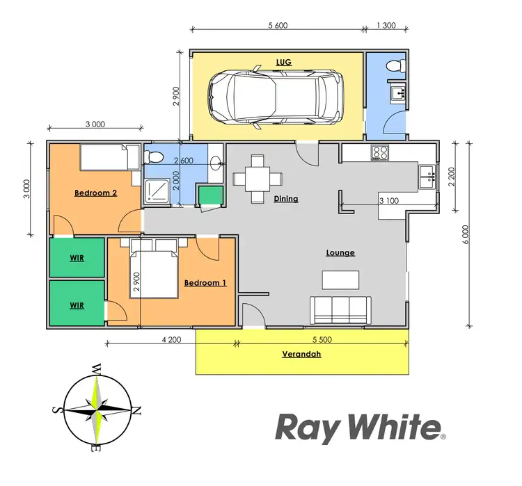Floorplan of Homely house listing, 1/35 Tristania Crescent, Taree NSW 2430