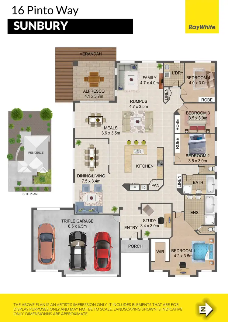 Floorplan of Homely house listing, 16 Pinto Way, Sunbury VIC 3429