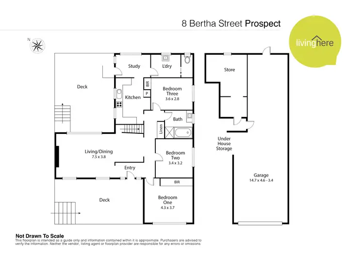 Floorplan of Homely house listing, 8 Bertha Street, Prospect TAS 7250