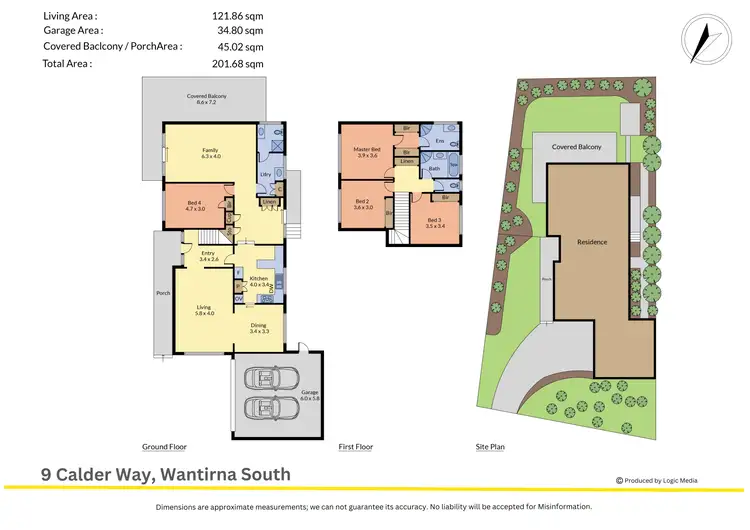 Floorplan of Homely house listing, 9 Calder Way, Wantirna South VIC 3152