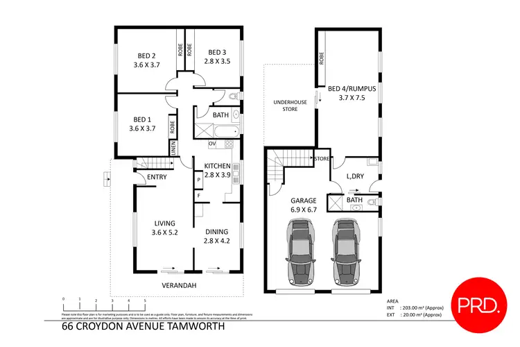 Floorplan of Homely house listing, 66 Croydon Avenue, Tamworth NSW 2340