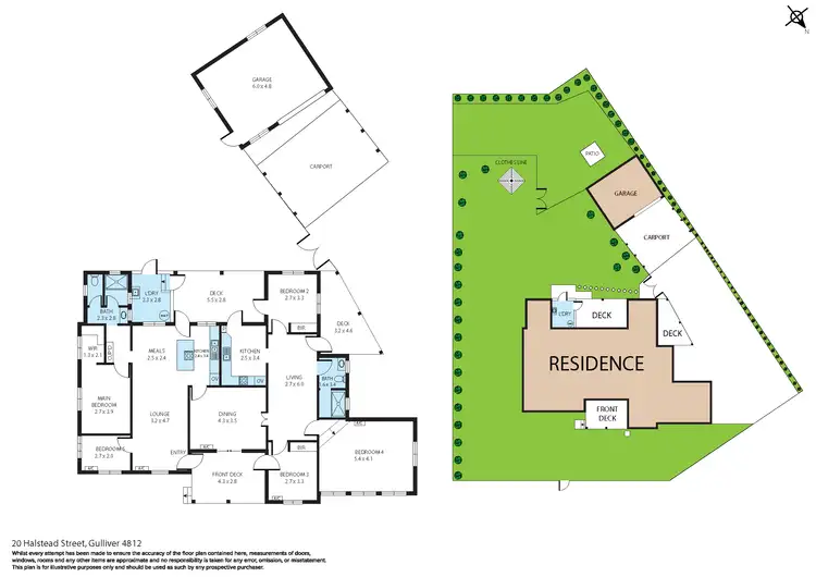 Floorplan of Homely house listing, 20 Halstead Street, Gulliver QLD 4812