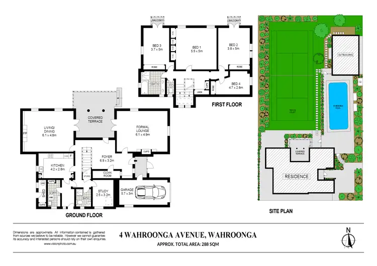 Floorplan of Homely house listing, 4 Wahroonga Avenue, Wahroonga NSW 2076