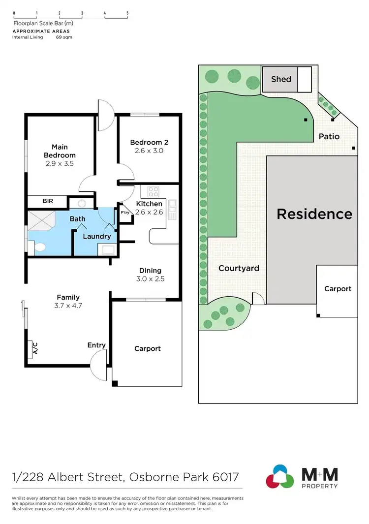 Floorplan of Homely house listing, 1/228 Albert Street, Osborne Park WA 6017